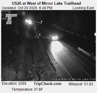 US26 at West of Mirror Lake Trailhead